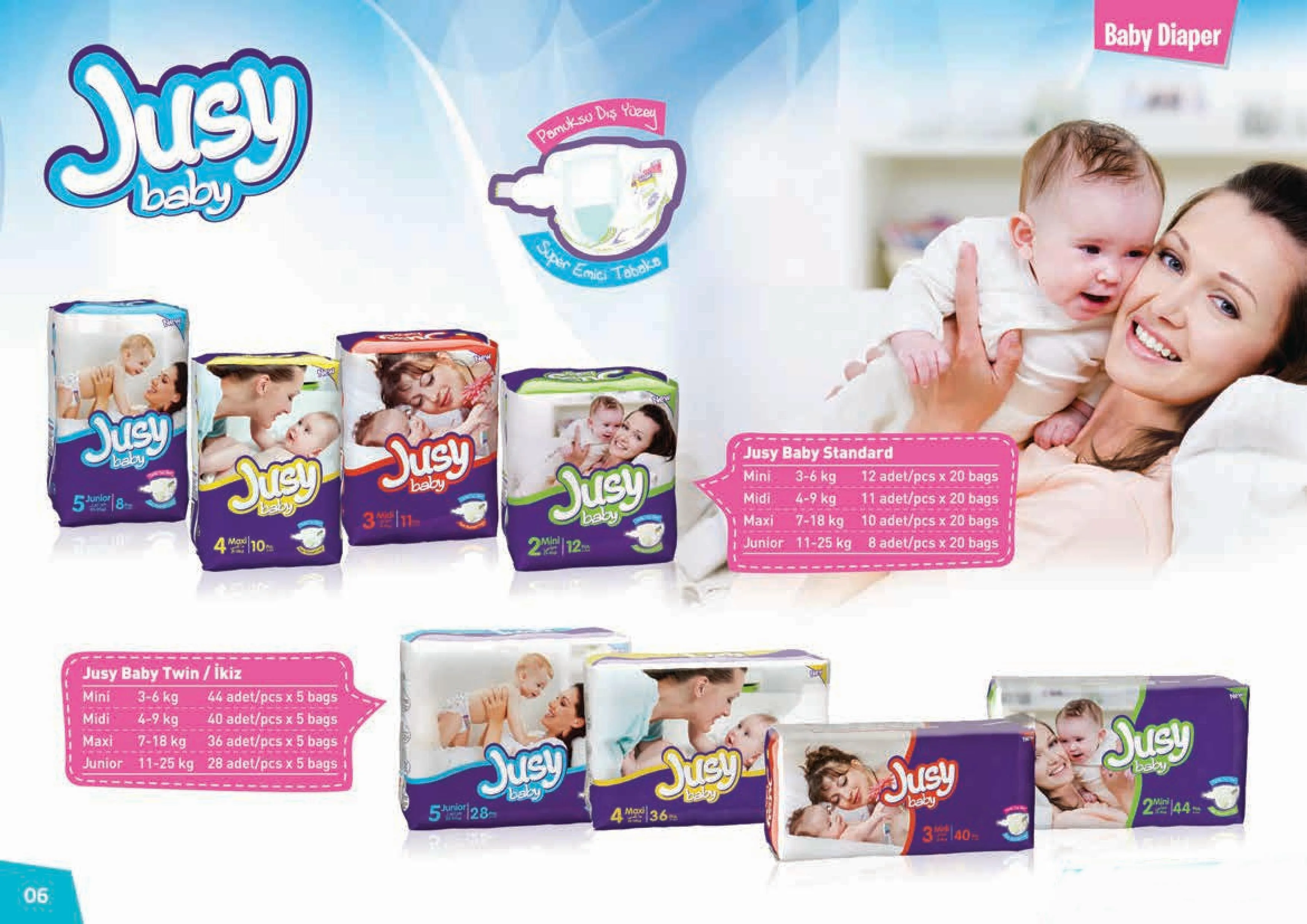Ultra Absorbent Breathable Baby Diapers Export Pack Model 3 — Cleaning Products, Baby Diapers & Personal Care | COIDET & ATC