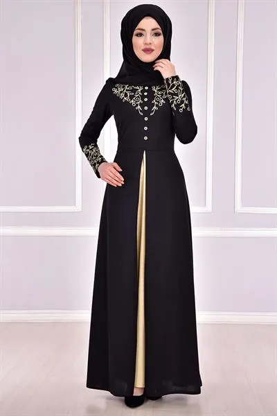 Two-Piece Look Dress Black — Export Series 11 — Women's Fashion, Evening Gowns, Modest Wear & Hajj Clothing | COIDET & ATC