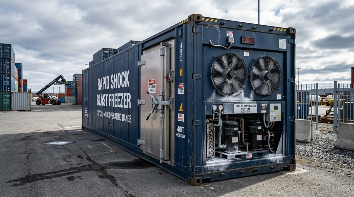 20FT Quick Shock Blast Freezer Container (-35°C / -40°C) — Mobile Cold Storage & Blast Freezer Containers | COIDET & ATC
