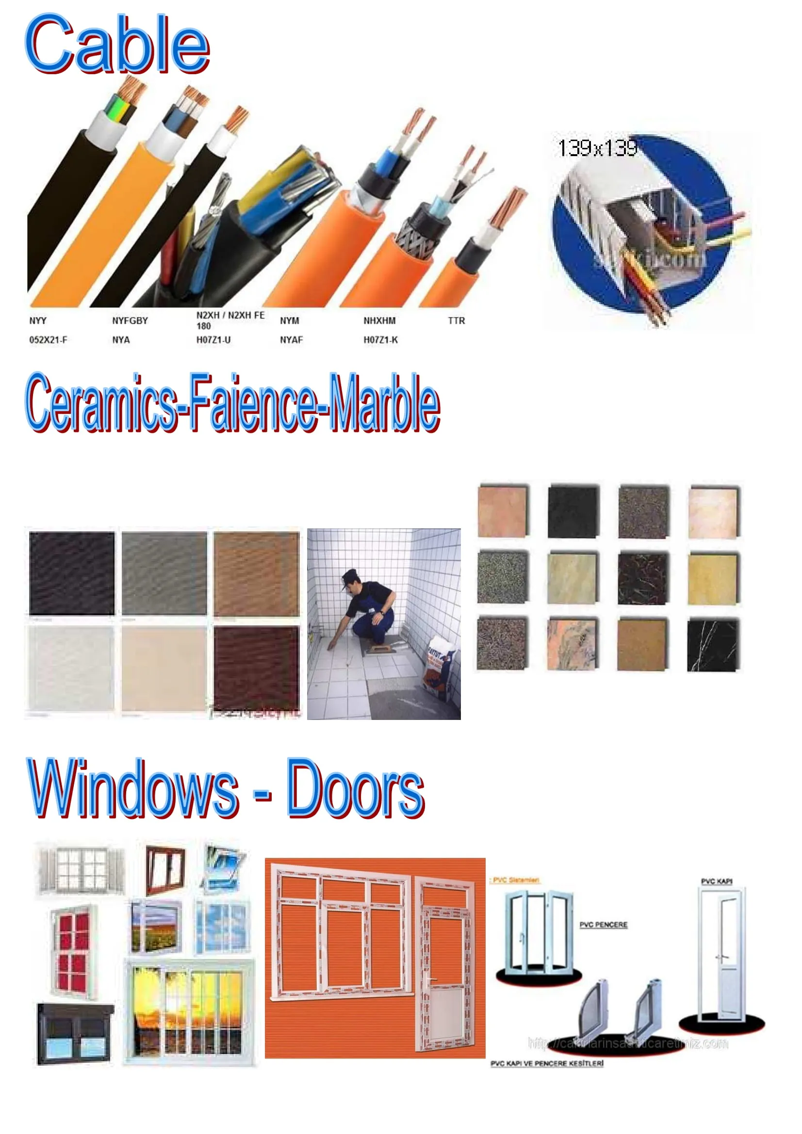 TSE Certified Electrical Installation & Infrastructure Materials Model 12 — Construction Materials, Steel Security Doors & Building Profiles | COIDET & ATC