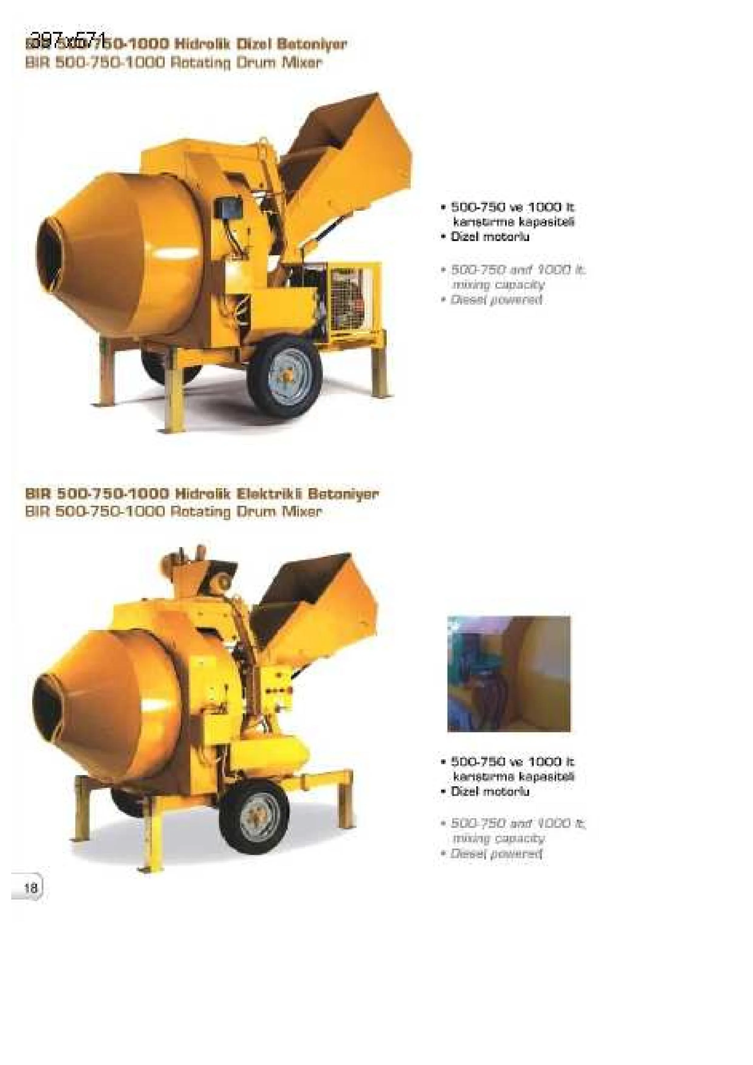 Site-Type Concrete Mixer & Light Construction Machinery Model 30 — Construction Materials, Steel Security Doors & Building Profiles | COIDET & ATC