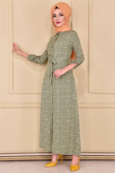 Buttoned Dress Sag2287 B — Export Series 6 — Women's Fashion, Evening Gowns, Modest Wear & Hajj Clothing | COIDET & ATC
