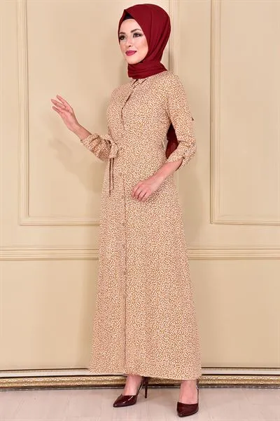 Buttoned Dress Sag2287 B — Export Series 63 — Women's Fashion, Evening Gowns, Modest Wear & Hajj Clothing | COIDET & ATC
