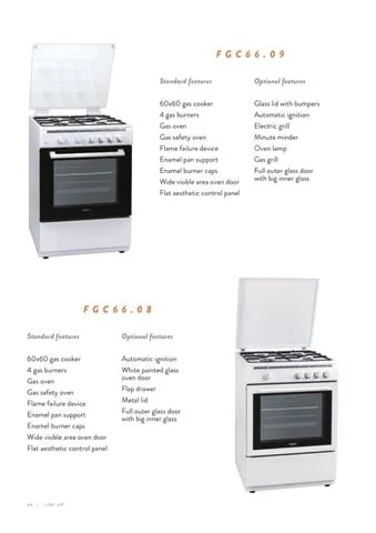 4-Burner Gas Freestanding Cooker & Grill (LPG/Natural Gas) Model 53 — Major Appliances, Refrigeration & Consumer Electronics | COIDET & ATC