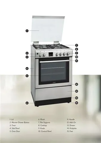 4-Burner Gas Freestanding Cooker & Grill (LPG/Natural Gas) Model 46 — Major Appliances, Refrigeration & Consumer Electronics | COIDET & ATC