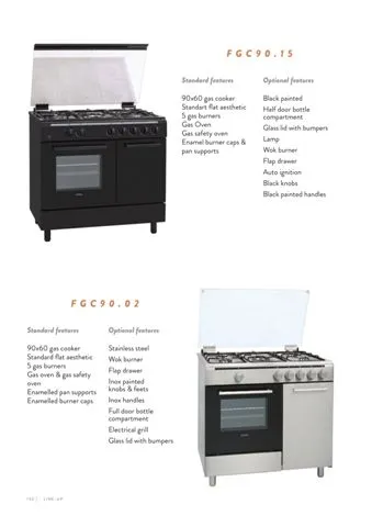 4-Burner Gas Freestanding Cooker & Grill (LPG/Natural Gas) Model 52 — Major Appliances, Refrigeration & Consumer Electronics | COIDET & ATC
