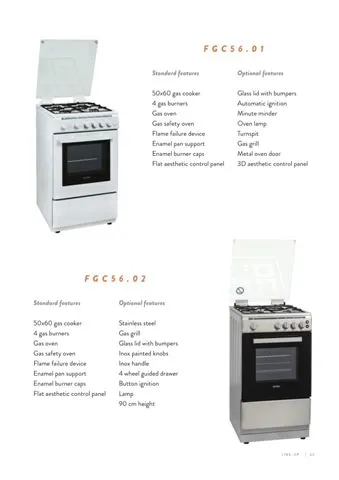 4-Burner Gas Freestanding Cooker & Grill (LPG/Natural Gas) Model 80 — Major Appliances, Refrigeration & Consumer Electronics | COIDET & ATC