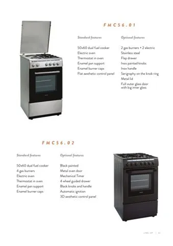 4-Burner Gas Freestanding Cooker & Grill (LPG/Natural Gas) Model 83 — Major Appliances, Refrigeration & Consumer Electronics | COIDET & ATC