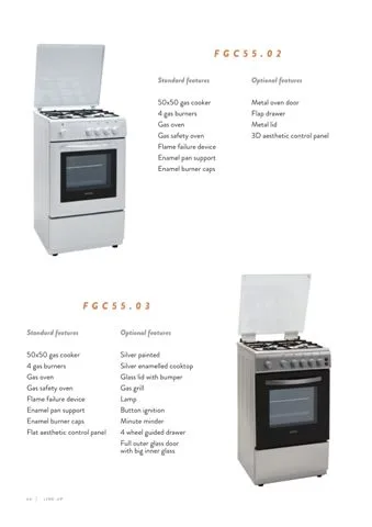 4-Burner Gas Freestanding Cooker & Grill (LPG/Natural Gas) Model 1 — Major Appliances, Refrigeration & Consumer Electronics | COIDET & ATC