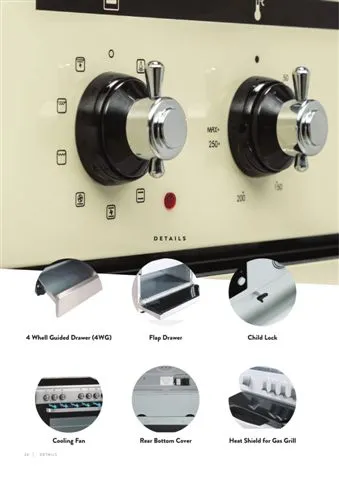 4-Burner Gas Freestanding Cooker & Grill (LPG/Natural Gas) Model 165 — Major Appliances, Refrigeration & Consumer Electronics | COIDET & ATC