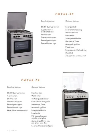 4-Burner Gas Freestanding Cooker & Grill (LPG/Natural Gas) Model 77 — Major Appliances, Refrigeration & Consumer Electronics | COIDET & ATC