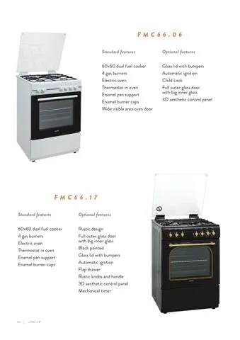 4-Burner Gas Freestanding Cooker & Grill (LPG/Natural Gas) Model 134 — Major Appliances, Refrigeration & Consumer Electronics | COIDET & ATC
