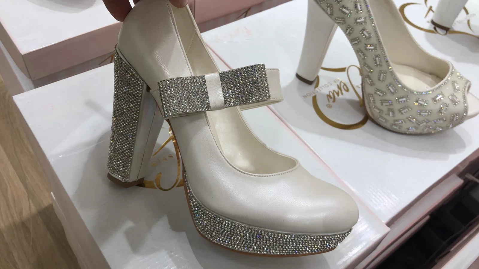 Luxury Stone Embellished Bridal & Evening Shoes Model 1 — Casual, Bridal & Formal Evening Footwear Collections | COIDET & ATC