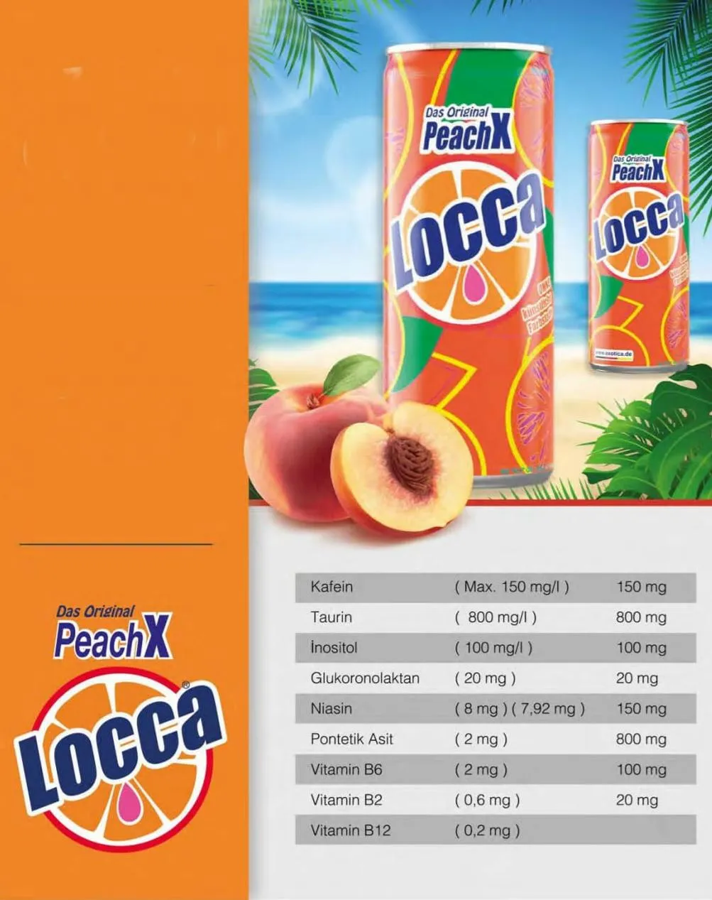 Locca & Full Fruit Carbonated Soft Drink & Energy Drink (250ml) Model 36 — Food, Pulses & Fast-Moving Consumer Goods | COIDET & ATC