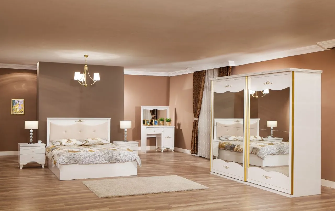 Bianco Luxury Wooden Bedroom Set & Wardrobe — Furniture, Bedroom Suites, Sofa Sets & Carpets | COIDET & ATC