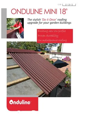 Onduline Waterproof Roofing Sheets & Accessories Model 25 — Construction Materials, Steel Security Doors & Building Profiles | COIDET & ATC
