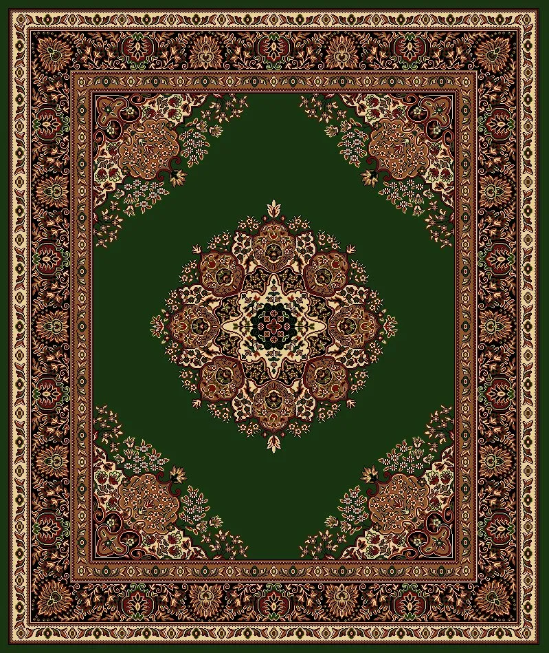 Gaziantep Woven Export Carpet No: 3020 (Green) — Furniture, Bedroom Suites, Sofa Sets & Carpets | COIDET & ATC