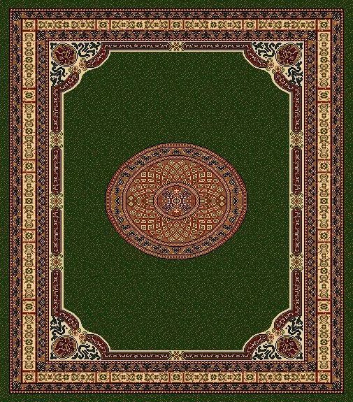Gaziantep Woven Export Carpet No: 4157 (Green) — Furniture, Bedroom Suites, Sofa Sets & Carpets | COIDET & ATC