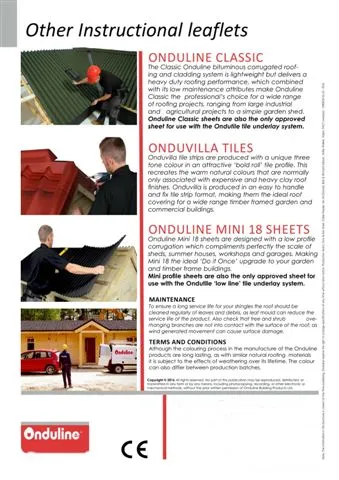 Onduline Waterproof Roofing Sheets & Accessories Model 87 — Construction Materials, Steel Security Doors & Building Profiles | COIDET & ATC
