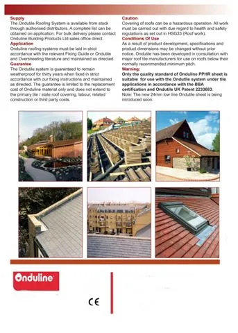Onduline Waterproof Roofing Sheets & Accessories Model 71 — Construction Materials, Steel Security Doors & Building Profiles | COIDET & ATC