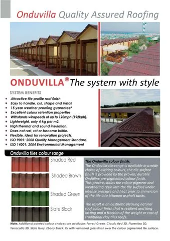 Onduline Waterproof Roofing Sheets & Accessories Model 6 — Construction Materials, Steel Security Doors & Building Profiles | COIDET & ATC