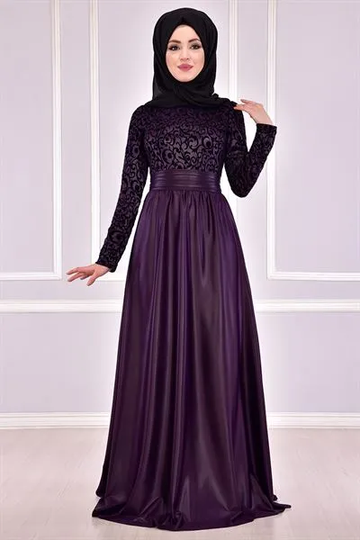 Princess Evening Gown Plum — Export Series 59 — Women's Fashion, Evening Gowns, Modest Wear & Hajj Clothing | COIDET & ATC