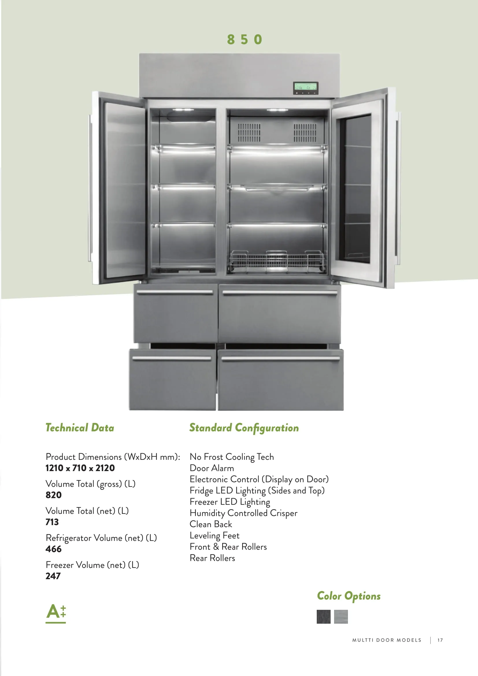No-Frost Double Door Export Refrigerator (Tropical Climate) Model 81 — Major Appliances, Refrigeration & Consumer Electronics | COIDET & ATC