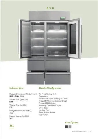 No-Frost Double Door Export Refrigerator (Tropical Climate) Model 27 — Major Appliances, Refrigeration & Consumer Electronics | COIDET & ATC
