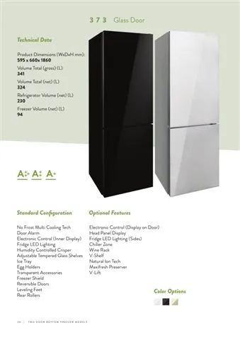 No-Frost Double Door Export Refrigerator (Tropical Climate) Model 83 — Major Appliances, Refrigeration & Consumer Electronics | COIDET & ATC