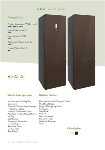 No-Frost Double Door Export Refrigerator (Tropical Climate) Model 149 — Major Appliances, Refrigeration & Consumer Electronics | COIDET & ATC