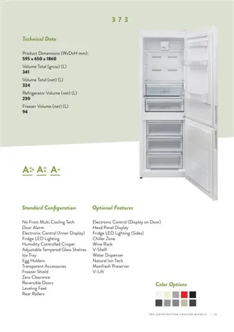No-Frost Double Door Export Refrigerator (Tropical Climate) Model 70 — Major Appliances, Refrigeration & Consumer Electronics | COIDET & ATC