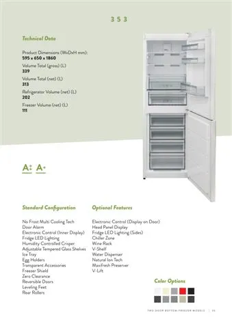 No-Frost Double Door Export Refrigerator (Tropical Climate) Model 112 — Major Appliances, Refrigeration & Consumer Electronics | COIDET & ATC