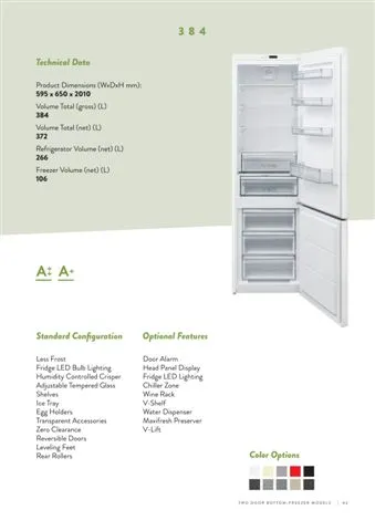 No-Frost Double Door Export Refrigerator (Tropical Climate) Model 24 — Major Appliances, Refrigeration & Consumer Electronics | COIDET & ATC