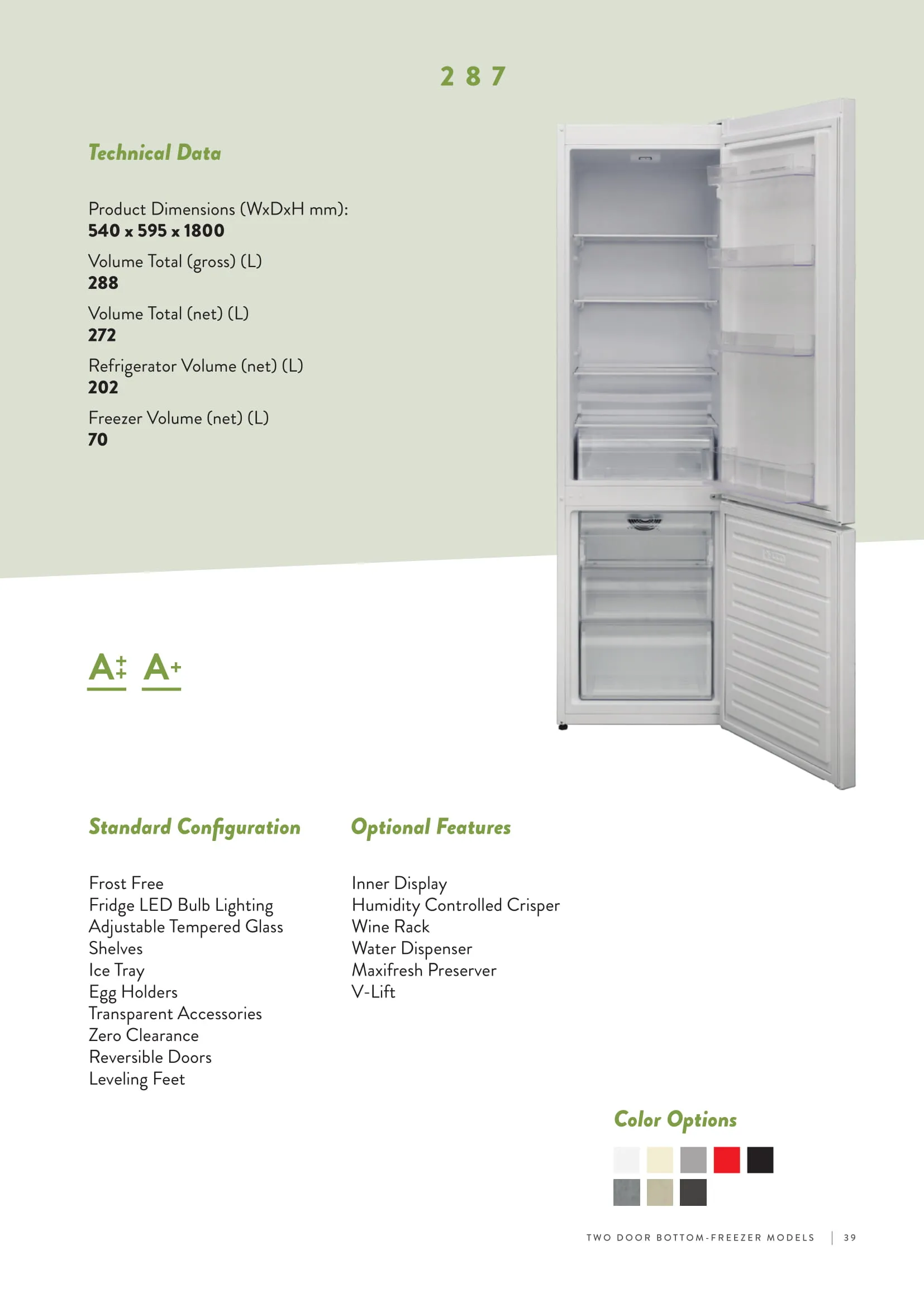 No-Frost Double Door Export Refrigerator (Tropical Climate) Model 147 — Major Appliances, Refrigeration & Consumer Electronics | COIDET & ATC