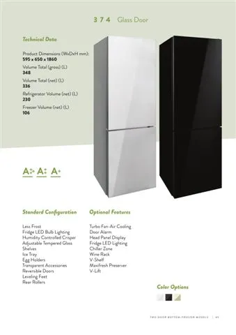 No-Frost Double Door Export Refrigerator (Tropical Climate) Model 93 — Major Appliances, Refrigeration & Consumer Electronics | COIDET & ATC