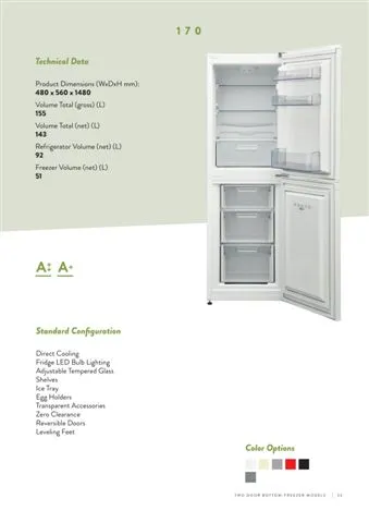 No-Frost Double Door Export Refrigerator (Tropical Climate) Model 48 — Major Appliances, Refrigeration & Consumer Electronics | COIDET & ATC