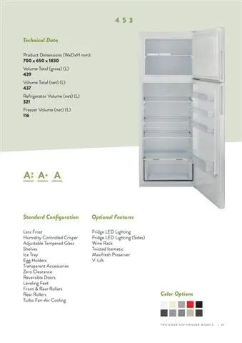 No-Frost Double Door Export Refrigerator (Tropical Climate) Model 113 — Major Appliances, Refrigeration & Consumer Electronics | COIDET & ATC