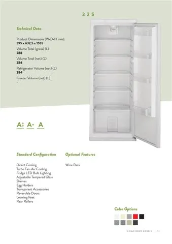 No-Frost Double Door Export Refrigerator (Tropical Climate) Model 80 — Major Appliances, Refrigeration & Consumer Electronics | COIDET & ATC
