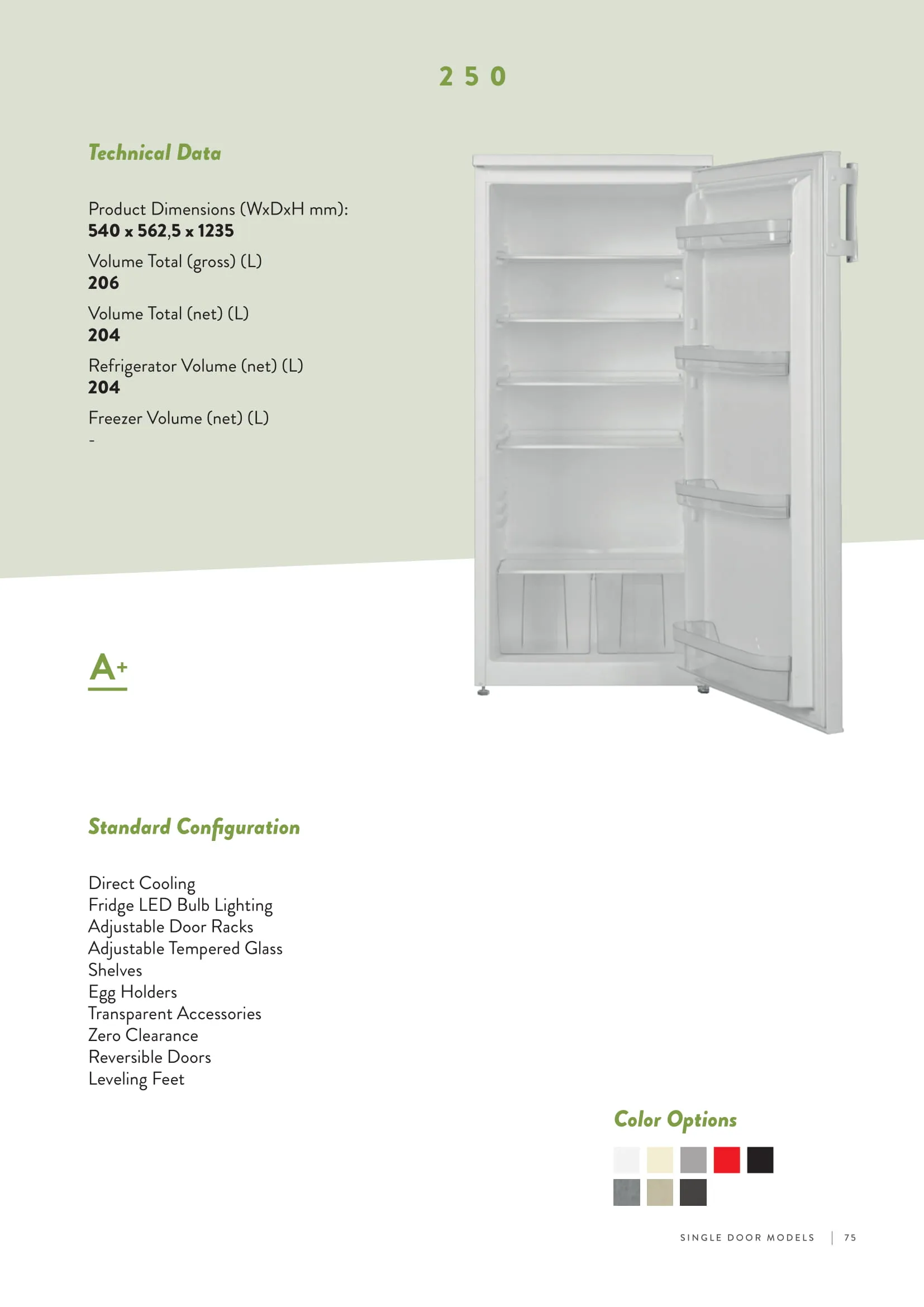 No-Frost Double Door Export Refrigerator (Tropical Climate) Model 101 — Major Appliances, Refrigeration & Consumer Electronics | COIDET & ATC