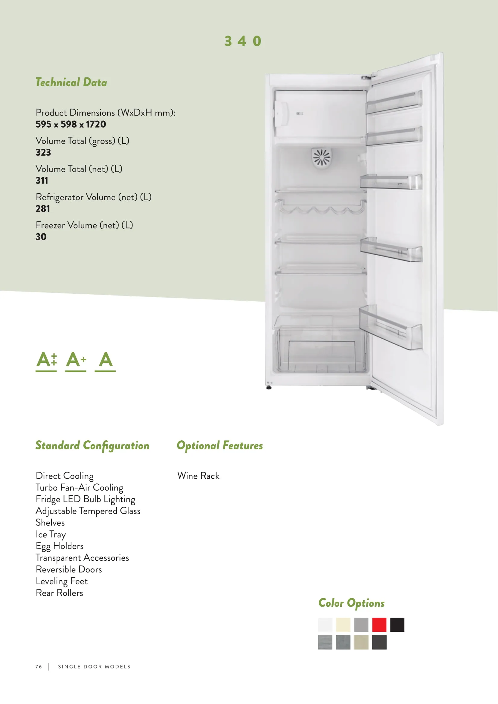 No-Frost Double Door Export Refrigerator (Tropical Climate) Model 49 — Major Appliances, Refrigeration & Consumer Electronics | COIDET & ATC