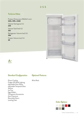 No-Frost Double Door Export Refrigerator (Tropical Climate) Model 96 — Major Appliances, Refrigeration & Consumer Electronics | COIDET & ATC