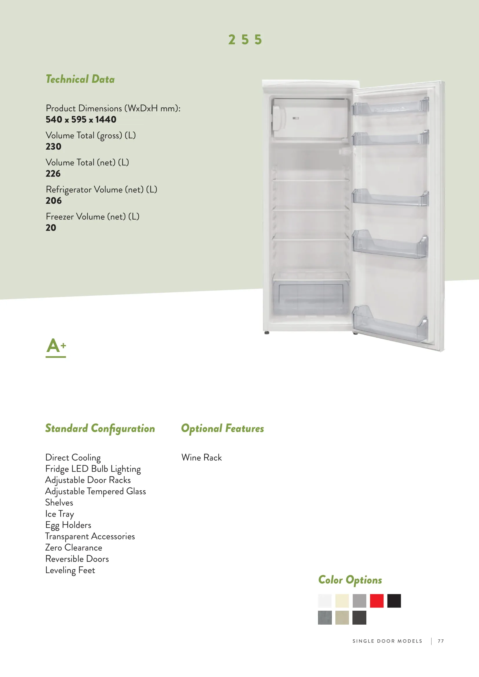 No-Frost Double Door Export Refrigerator (Tropical Climate) Model 161 — Major Appliances, Refrigeration & Consumer Electronics | COIDET & ATC