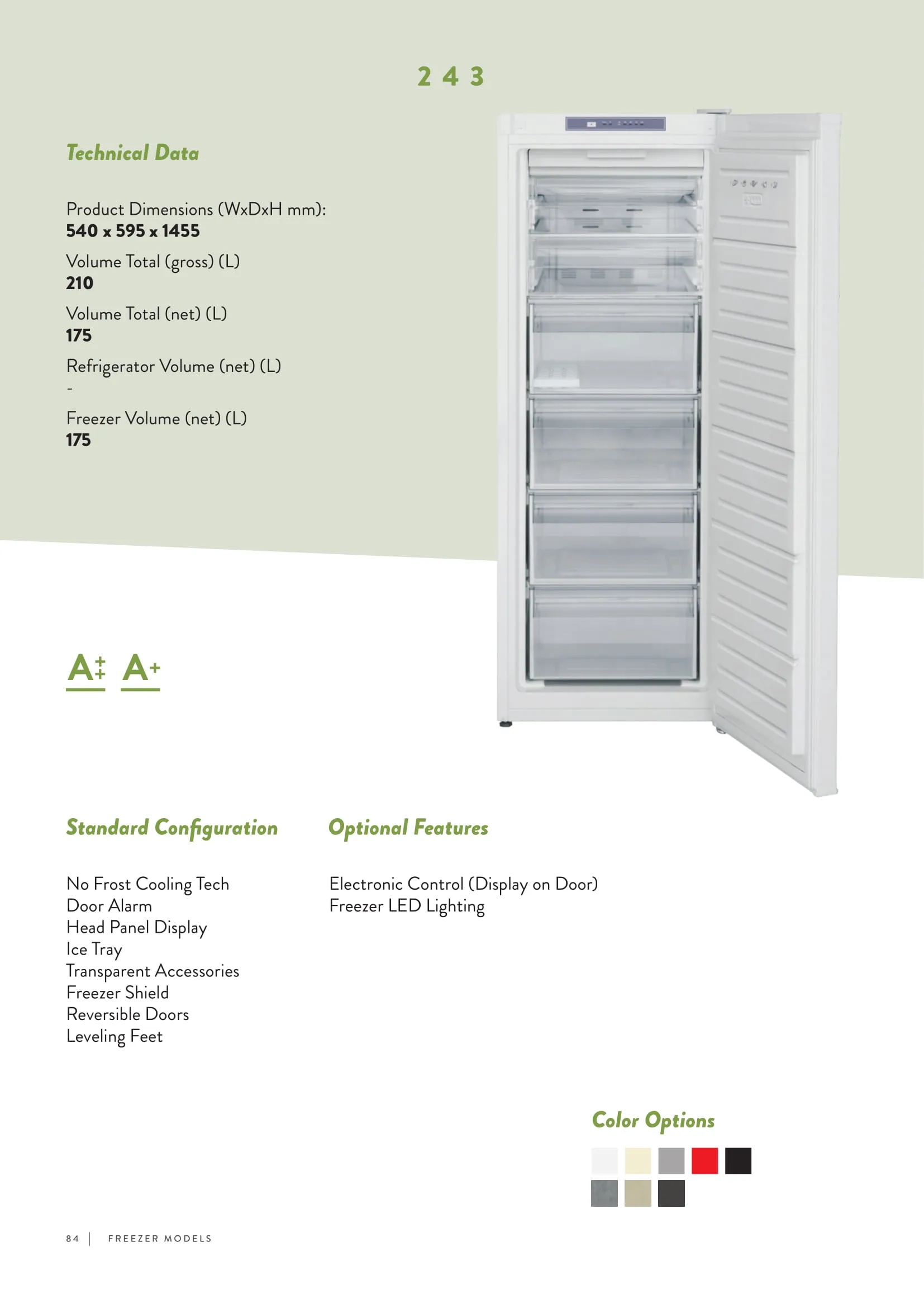 No-Frost Double Door Export Refrigerator (Tropical Climate) Model 187 — Major Appliances, Refrigeration & Consumer Electronics | COIDET & ATC