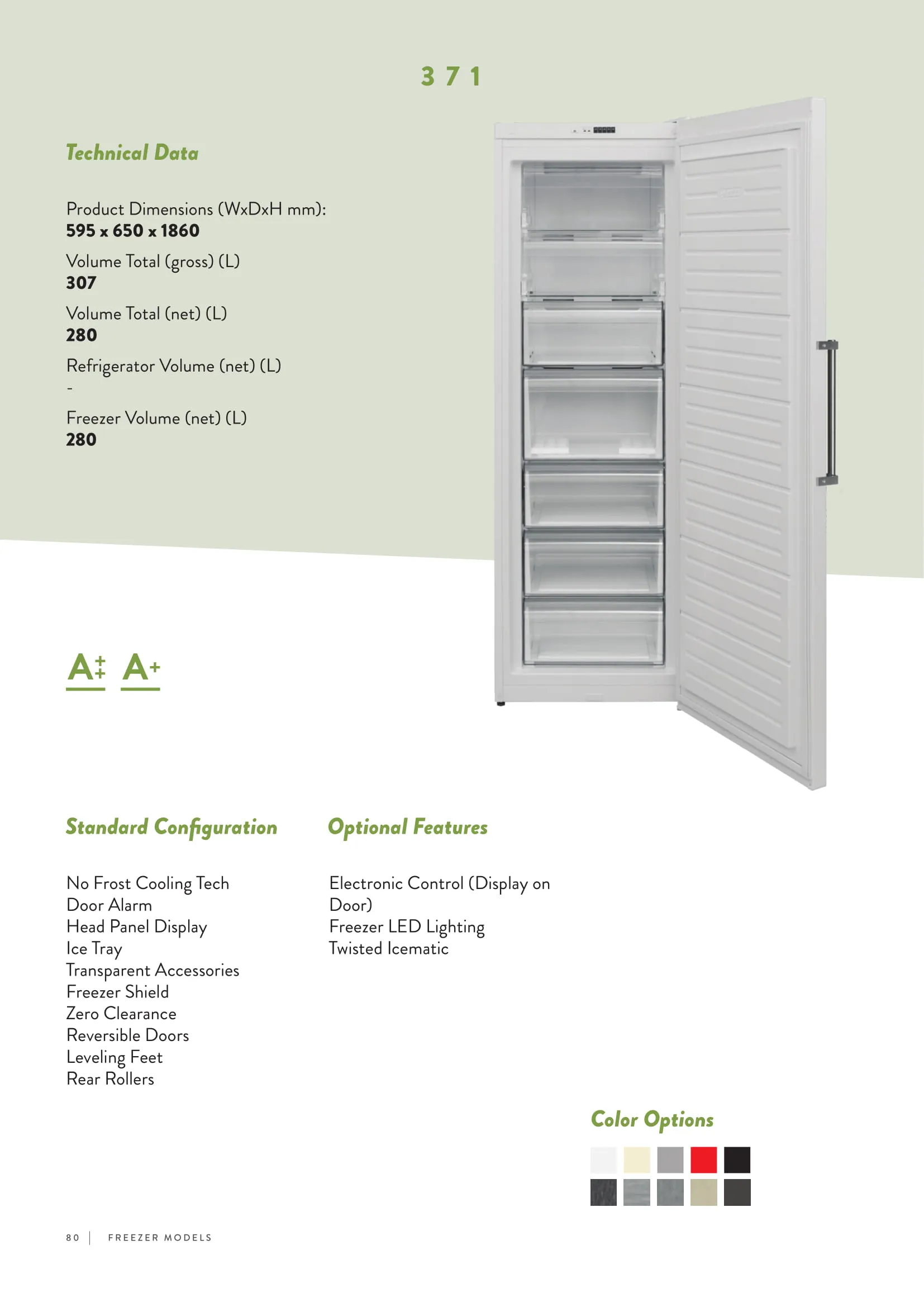 No-Frost Double Door Export Refrigerator (Tropical Climate) Model 103 — Major Appliances, Refrigeration & Consumer Electronics | COIDET & ATC