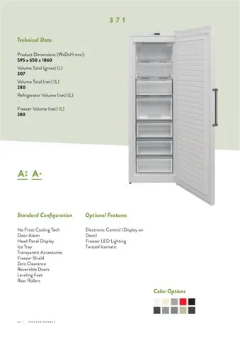No-Frost Double Door Export Refrigerator (Tropical Climate) Model 146 — Major Appliances, Refrigeration & Consumer Electronics | COIDET & ATC
