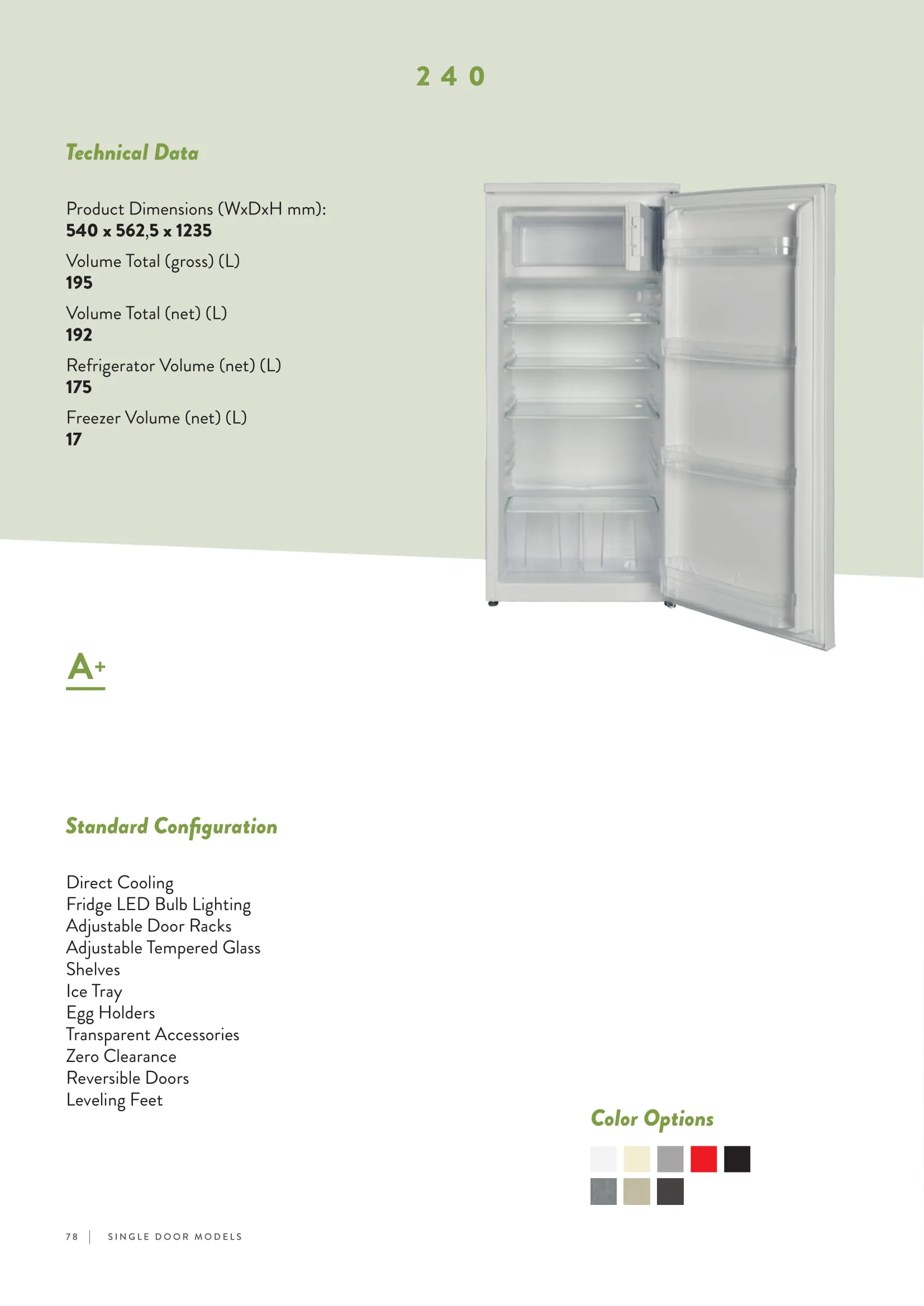No-Frost Double Door Export Refrigerator (Tropical Climate) Model 121 — Major Appliances, Refrigeration & Consumer Electronics | COIDET & ATC