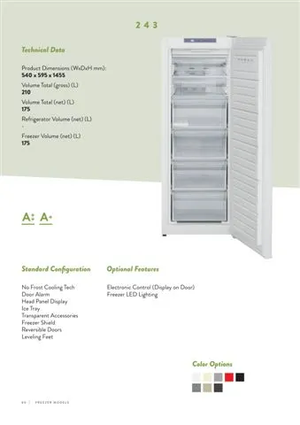 No-Frost Double Door Export Refrigerator (Tropical Climate) Model 111 — Major Appliances, Refrigeration & Consumer Electronics | COIDET & ATC