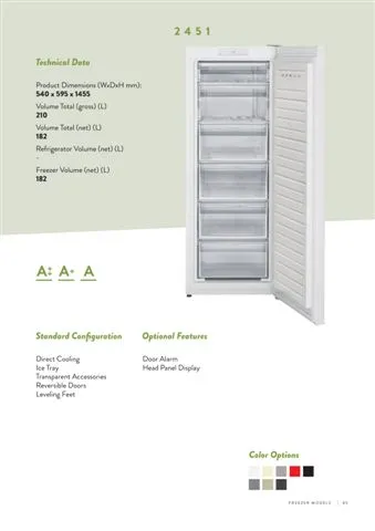 No-Frost Double Door Export Refrigerator (Tropical Climate) Model 86 — Major Appliances, Refrigeration & Consumer Electronics | COIDET & ATC