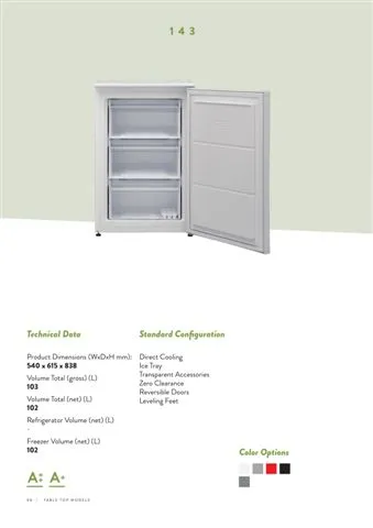 No-Frost Double Door Export Refrigerator (Tropical Climate) Model 94 — Major Appliances, Refrigeration & Consumer Electronics | COIDET & ATC