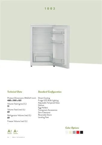 No-Frost Double Door Export Refrigerator (Tropical Climate) Model 173 — Major Appliances, Refrigeration & Consumer Electronics | COIDET & ATC